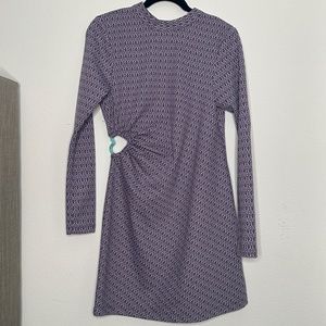 Zara NWT Purple Retro Cut Out Mini L